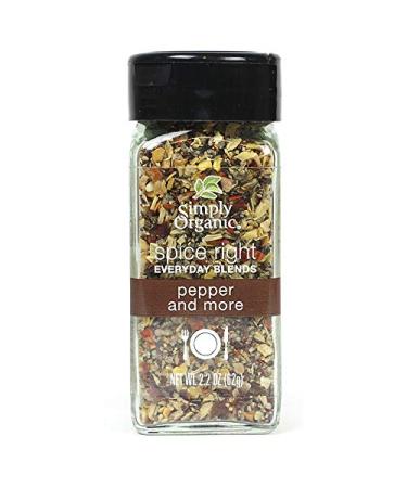 Simply Organic Organic Spice Right Everyday Blends Pepper and More 2.2 oz (62 g)