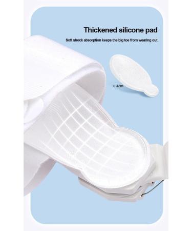 Adjustable Bunion Corrector for Men & Women - Orthopedic Toe Straightener with Non-Slip Heel Strap & Silicone Pad - Grey - Buy Online on GoSupps.com