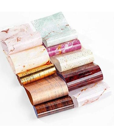 NonaTheo 10 Rolls Nail Art Stickers for Gel Nail | Nail Art Foil Kit | Marble Nail Art Stickers Wraps | Nail Art Decorations Accessories - Buy Online on GoSupps.com