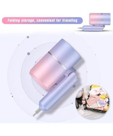 Lotvic Professional Foldable Travel Hair Dryer - Fast Drying Ionic Technology - Gradient Purple - Buy Online on GoSupps.com