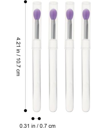 KALLORY 8pcs Professional Convenient Portable Eyeshadow Eyeshadow Silicone Makeup Lipstick 10.7X0.8X0.8CM Assorted Color - Buy Online on GoSupps.com