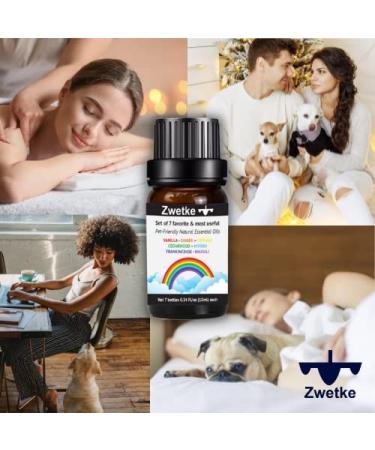 Pet-Friendly 7 Essential Aromatherapy Oils Gift Set for Whole Family - Vanilla, Ginger, Copaiba, Cedarwood, Myrrh, Frankincense, Niaouli - 60% Pure Oils, 40% pet-Compatible Carrier Oils - Buy Online on GoSupps.com