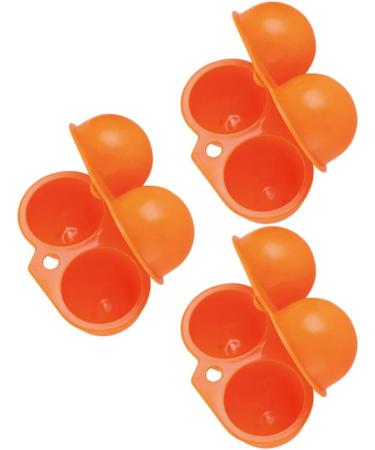 Healeved 6 Pcs Eggs Egg Container Egg Case Camping Egg Baskets Portable Egg Case Egg Carton Mustard Outdoor Random Colorx2pcs 11.5X7X7cmx2pcs - Buy Online on GoSupps.com