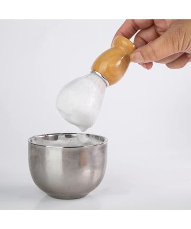 4 in 1 Shaving Set with Stainless Steel Stand, Brush, Bowl, and Soap - Ideal Gift for Men and Women - Buy Online on GoSupps.com