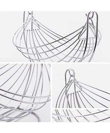 Fruit Basket Bowl Metal Swing Fruit Basket Storage Bowl Plate Vegetables Display Stand Rack Kitchen Decoration Fruit Bowls (Color : Large) - Buy Online on GoSupps.com