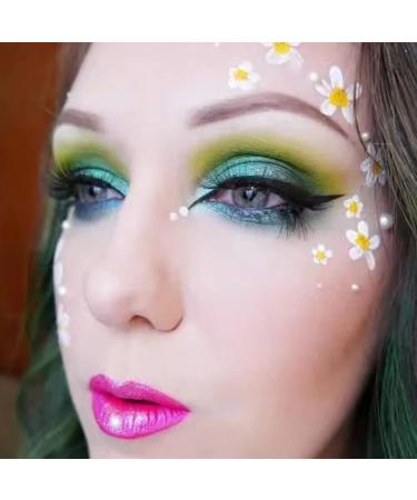 Yeweian St Patricks Day Green Eyeshadow Palette - 16 Colors Glitter Matte Makeup Palette | Highly Pigmented and Waterproof Dark Eyeshadow - Buy Online on GoSupps.com