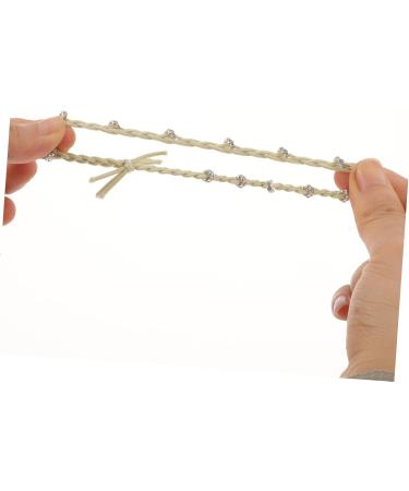 DOITOOL Diamond-encrusted Colorful Twist Hair Rope Hair Accessories for Women Pearl Hair Ties Hair Accessory Tiara Decorative Hair Scrunchies Korean Version Fabric + Diamond Miss Decorate - Buy Online on GoSupps.com