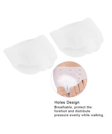 Hallux Valgus Corrector - Bunion Protector & Straightener for Pain Relief After Yoga & Sports - White (1 Pair) - Buy Online on GoSupps.com