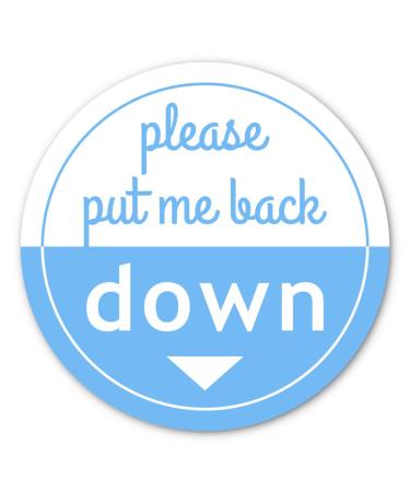 Put Me Down Toilet Seat Sticker | Make Your Life Better with This Heavy Duty Vinyl Bathroom Reminder Decal (2.25 Inch) - Buy Online on GoSupps.com