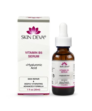 SKIN DEVA Vitamin B5 + Hyaluronic Acid Serum For Face Skin Serum Packed with B5 Relieves and Heals Sunburns Allergic Reactions Insect Bites Revitalizes Skin Perfect Vitamin Serum