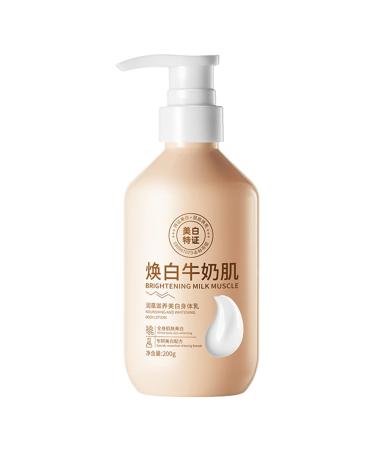 Skin Brightening Lotion - Brightening Body Cream 200ml,Smoothing Skin Lightening Cream, Moisturizing Skin Brightening Cream, Nourishing Brightening Lotion Hmltd