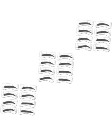 FOMIYES 96 Pairs 8 Eye Shadows Eyebrow Shaper Stencil Molds Kits Eyebrow Stencils Card Conjoined Tool - Buy Online on GoSupps.com