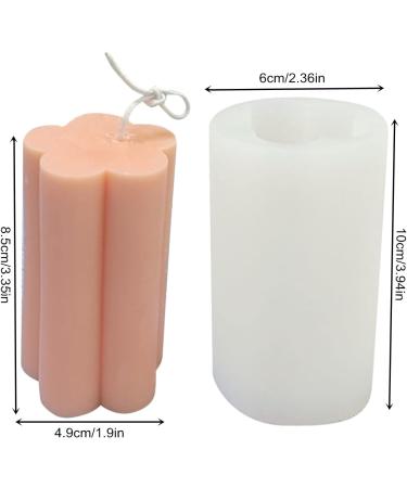 Petal Cylinder Silicone Candle Mold for Soap, Chocolate, Cake, Bath Bomb - Pillar Candle & Fondant Mould - Buy Online on GoSupps.com