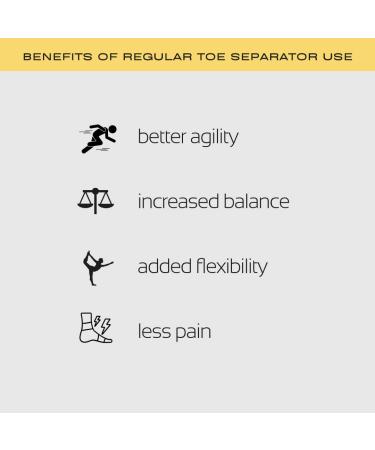 Healthy Happy Long Life Toe Spacers for Athletes | Foot Fitness & Pain Relief - Buy Online on GoSupps.com