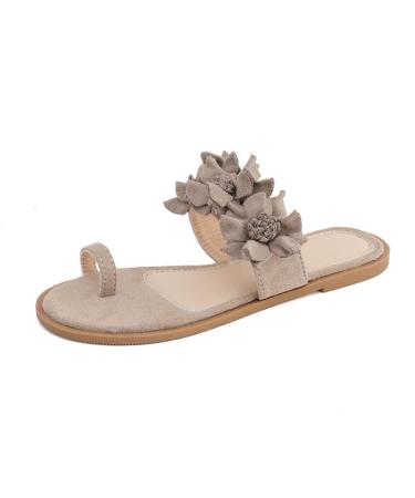 CrEev Best-Walk Orthopedic Sandals Slip-On Daily Beach Travel Sandals Slippers (Gray 37) Gray 40 EU