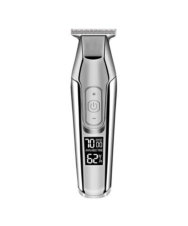 Hair Clippers - Professional Hair Clippers for Men Mens Hair clippers for Hair Cutting Electric Hair Trimmer for Men Haircut Rechargeable Hair Cutting Kit for barbers with LED Display(Silver