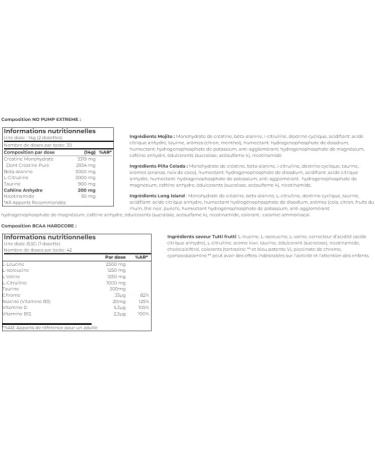 Superset Nutrition | Intensive Training Program - Bcaa Hardcore Tutti Frutti - No Pump Xtreme Long Island Icetea - Buy Online on GoSupps.com