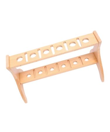 Solid Wood Stand Organizer Hair Stylist Shear Holder Professional Comb Salon Tools Holder Hair Cutting Tool Holder Siccors Scissor Holder Barber Portable Wooden Decorate