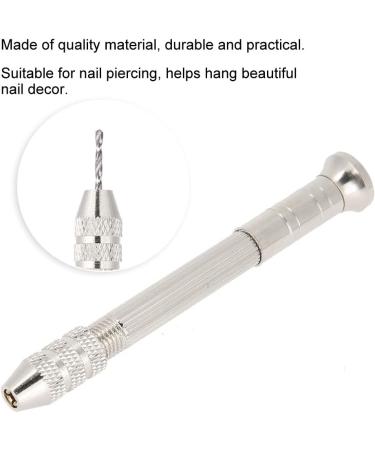 Nail Dangle Charms with Nail Piercing Tool Hand Drill Nail Jewelry Rings Nail Charms Pierced Nail Supplies for Tips Acrylic Gels Decorations - Buy Online on GoSupps.com