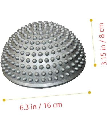 Durian Ball Foot Massage Balls for Plantar Fasciitis | Spiky Massage Tools for Leg Roller Fitness | 16x16x8cm Gray PVC Massage Accessories - Buy Online on GoSupps.com
