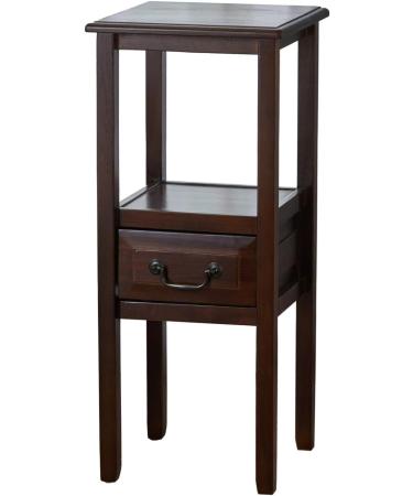Acacia Wood Accent Table Suit for Living Room Bedroom Balcony or Study Room for Placing Books Coffee Alarm Clock Potted Plants Toys etc Brown - Buy Online on GoSupps.com