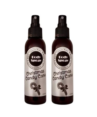 Christmas Candy Cane Scented Body Spray 4 Oz (2 Pack)