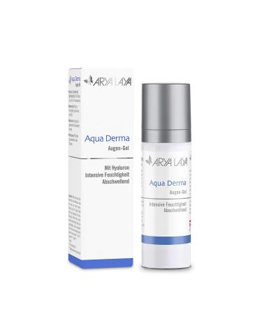 Arya Laya Aqua Derma Eye Gel 30ml | Hyaluron Eye Care Gel for Dark Circles Vegan & Moisturizing - Buy Online on GoSupps.com