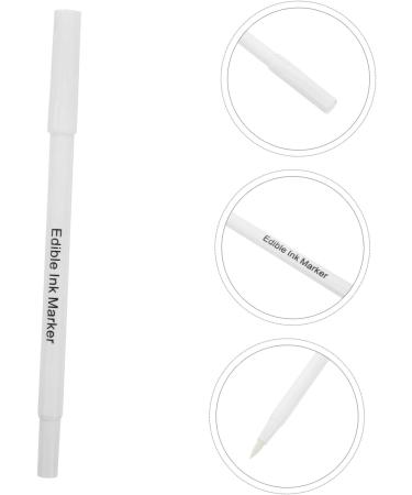 PRETYZOOM 1pc Coloring Pen Cake Marker Edible Pens for Cookies Baking Edible Biscuit Marker Plastic White - Buy Online on GoSupps.com