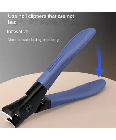 Anti-Splash Nail Clippers Thick Hard Nail Special Nail Clippers Single Nail Clippers Large Size Household Nail Clippers (Color : Blue) - Buy Online on GoSupps.com