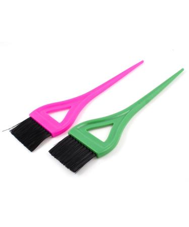 2 pcs Fushcia Green Poign e Droite Droite Droite Teinture Teinture Teinte Coloriage