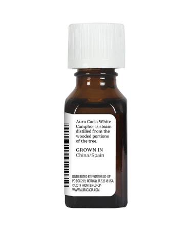 Aura Cacia 100% Pure White Camphor Essential Oil - 0.5 Oz | Clarifying & Natural Aromatherapy - Buy Online on GoSupps.com