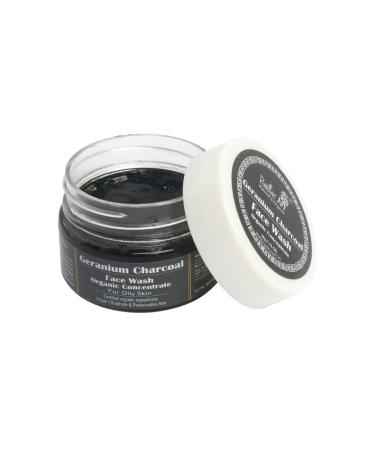 Organic Geranium Charcoal Face Wash Concentrate | Deep Cleansing for Oily Skin | 50gm - International Shipping Available - Buy Online on GoSupps.com
