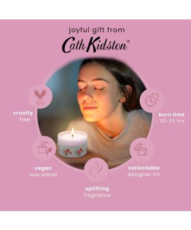 Cath Kidston Coming up Roses Candle in Pink Tin | 100g Coming Up Roses Pink - Buy Online on GoSupps.com