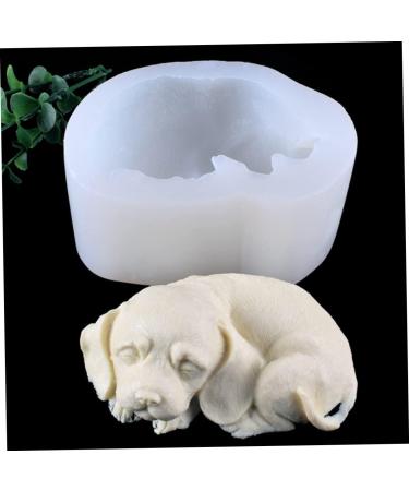 IMIKEYA Dog Fondant Molds 2pcs Mold White Cake 3D Silica Gel Decorate Baking Fondant Mold 10.8X8.5X5CMx2pcs - Buy Online on GoSupps.com