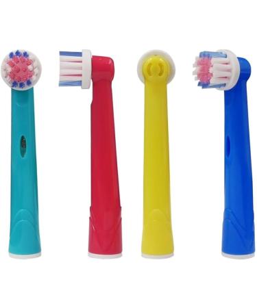 Oral-B Kids Brush Heads - 4 Pack | Compatible with Vitality, Genius, Smart Series, Pro Triumph & Advance Power Toothbrushes - Buy Online on GoSupps.com