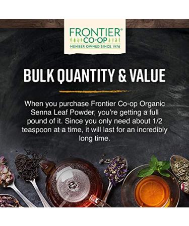 Frontier Bulk Senna Leaf Powder, Organic, 16 Ounce - Buy Online on GoSupps.com
