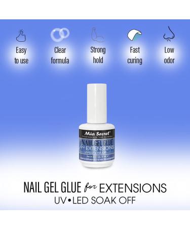 MIA SECRET Nail Gel Glue for Extensions - 0.5oz UV-LED Soak Off - Buy Internationally - Buy Online on GoSupps.com