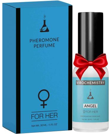 Pheromones to Attract Men for Women (Angel) - Elegant Ultra Strength Organic Fragrance Body Perfume (1 Fl. Oz)(Human Grade Pheromones to Attract Men)