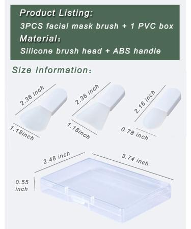 Mini Face Mask Applicator Brushes Set - Portable Silicone Beauty Tools for Facial Mud, Clay, Eye Mask, and Skincare Products - 3PCS - Buy Online on GoSupps.com