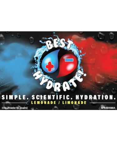 Best Hydrate - Lemonade Hydration Powder! Add-to-water a scoop of our electrolytes energy & flavour for a nutrient balanced healthy supplement drink. Only $1.25 / 500ml beverage. For sports hangovers mornings workouts daily hydration and more! Life is Bes - Buy Online on GoSupps.com