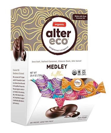 Alter Eco Organic Truffles Medley 60 Pieces .42 oz Each