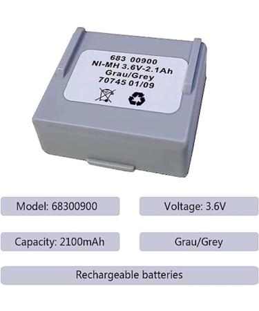 Buy 3 Pack 68300900 Battery 3.6V 1.2A for HETRONIC - Rechargeable Remote Control Battery - International Shipping Available - Buy Online on GoSupps.com