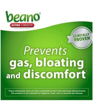 Beano Extra Strength Gas Prevention & Digestive Enzyme Supplement 30 Count (Pack of 5) - Buy Online on GoSupps.com