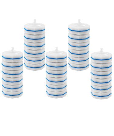 Dewedrt Disposable Toilet Cleaning System Disposable Toilet Flushable Refill Brush Flushable Refills 30Pcs