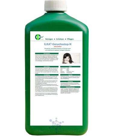 ILKA - Odor stop - concentrate neutralized smells |1l |For indoor and outdoor use biodegradable |against pet and unpleasant smells 1 ltr