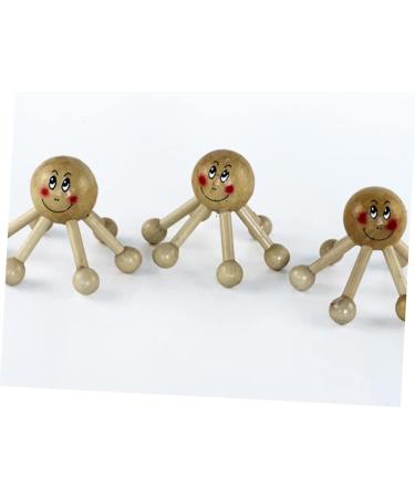Healeeved 5ST Full Body Wood Acupuncture Point Massage Tool | Traditional Thai Massage Device for Pressure Points | Smooth Bamboo Face Roller - Buy Online on GoSupps.com
