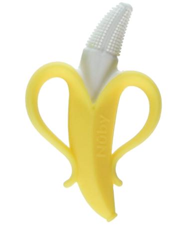 Nuby NanaNubs Banana Toothbrush for Babies 3+ Months - Massaging & Gentle Cleaning - Buy Online on GoSupps.com
