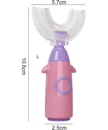 Rocket Shape Kids U-Shaped Toothbrush - Food Grade Soft Silicone Brush Head 360 Oral Teeth Cleaning Design for Toddlers and Children 1-8 Years/8-12 Years Old Pink 8-12 Years Old - Buy Online on GoSupps.com