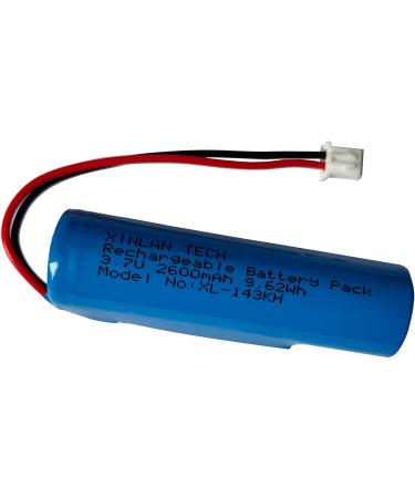 3.7V 2600mAh Li-ion Battery 2Pack for Croove B0143KH9KG Voice Amplifier - Rechargeable Replacement with XH2.54mm-2Pin Plug - Buy Online on GoSupps.com
