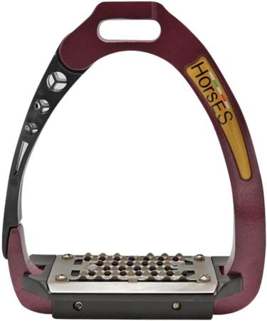 Buy Modern Bordeaux/Black Horse Safety Stirrups | Ultimate Comfort & Security for Riders - International Shipping - Buy Online on GoSupps.com